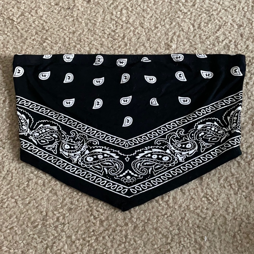 Strapless Bandana Top